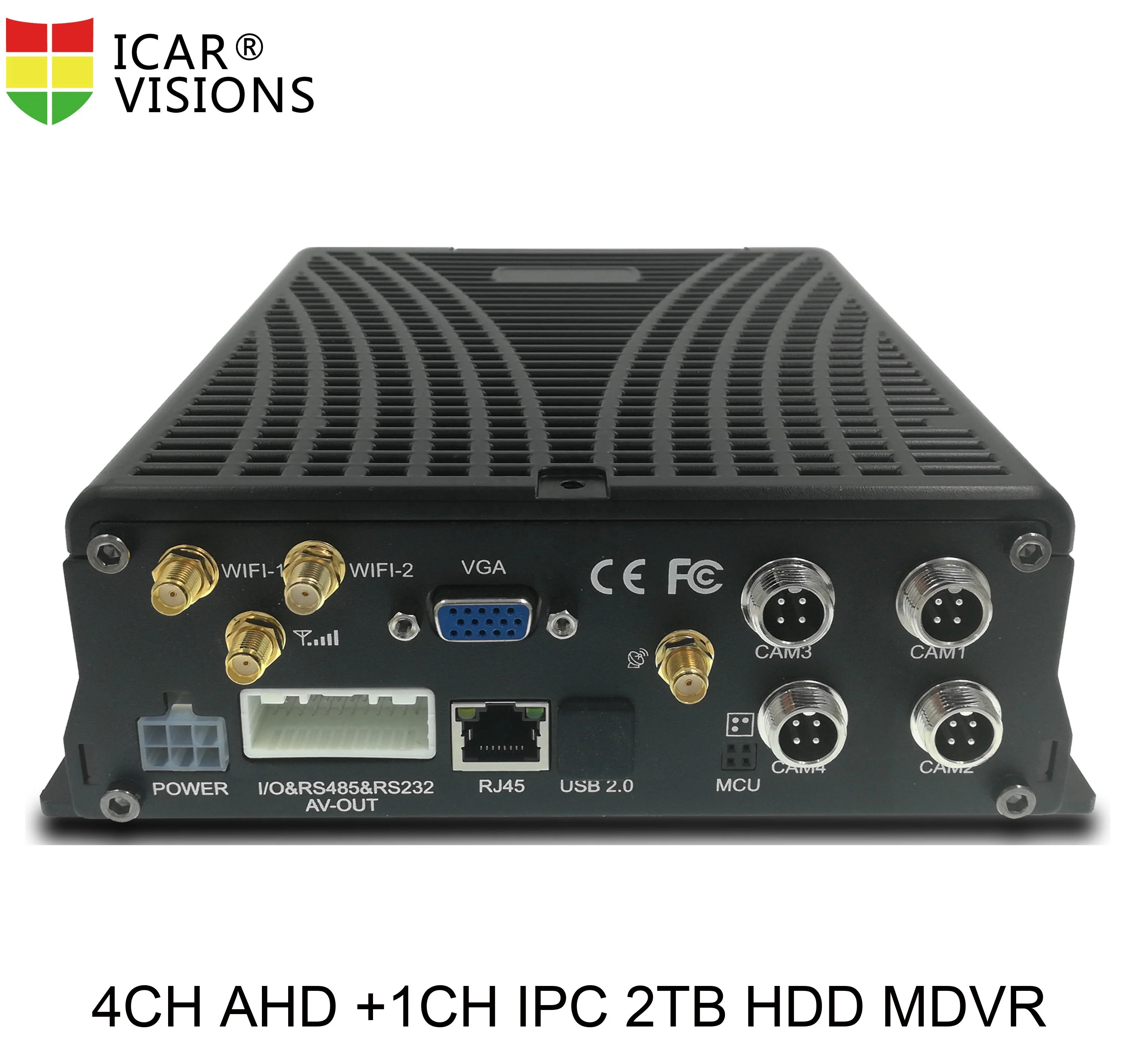 
4CH MDVR supports 2TB HDD/SSD and SD card 