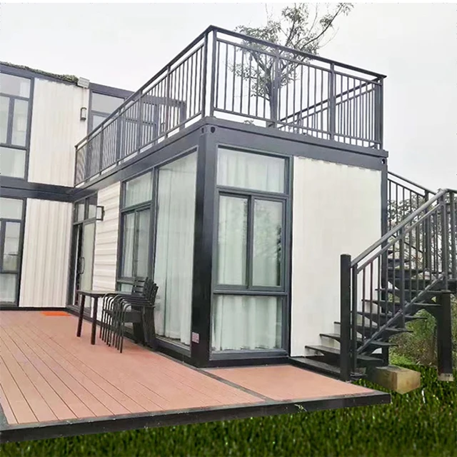 Mini Mobile Homes Prefabricated house Low Cost  For Tanzania bunker house