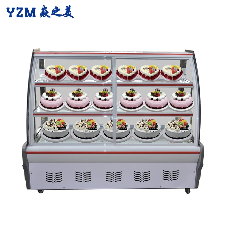 Cake Display Case Mini Refrigerator Cabinet Wholesale Factory Price Acrylic Display Cooler with Good Reducer ISO