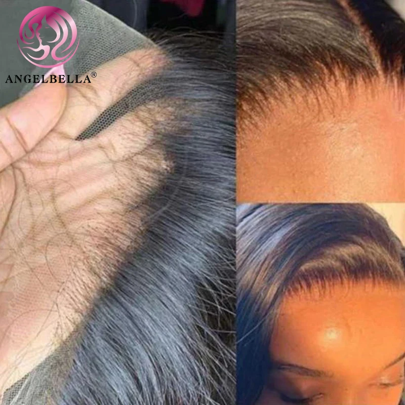 AngelBella 13x4 13x6 Hd Human Hair Lace Front Wig Glueless Full Hd Lace Wigs Raw Vietnamese Hair Lace Frontal Wigs