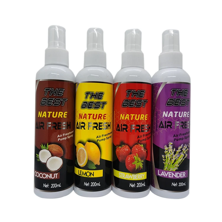 200 ml car air freshener spray lemon smell air freshener for car care household strong smell customized