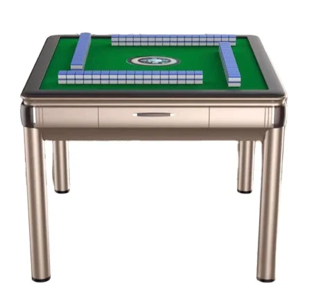 Casino quality thick MDF wood leather automatic mahjong table