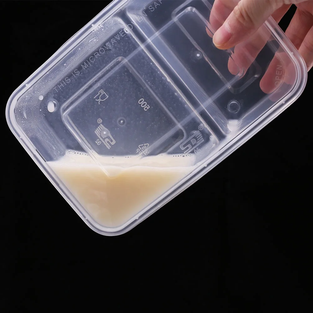 Hot selling compartment  plastic take away food containers tiffin box bento lunch for food restaurant