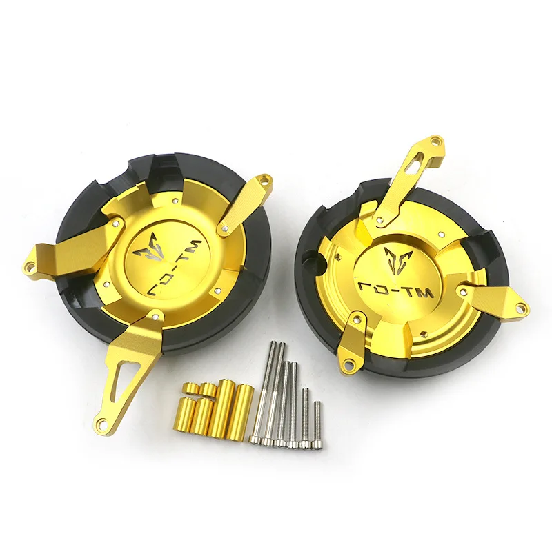 REALZION Motorcycle Modified CNC Aluminum Alloy Engine Side Cover Engine Protective Cover For Kawasaki MT 07 FZ 07