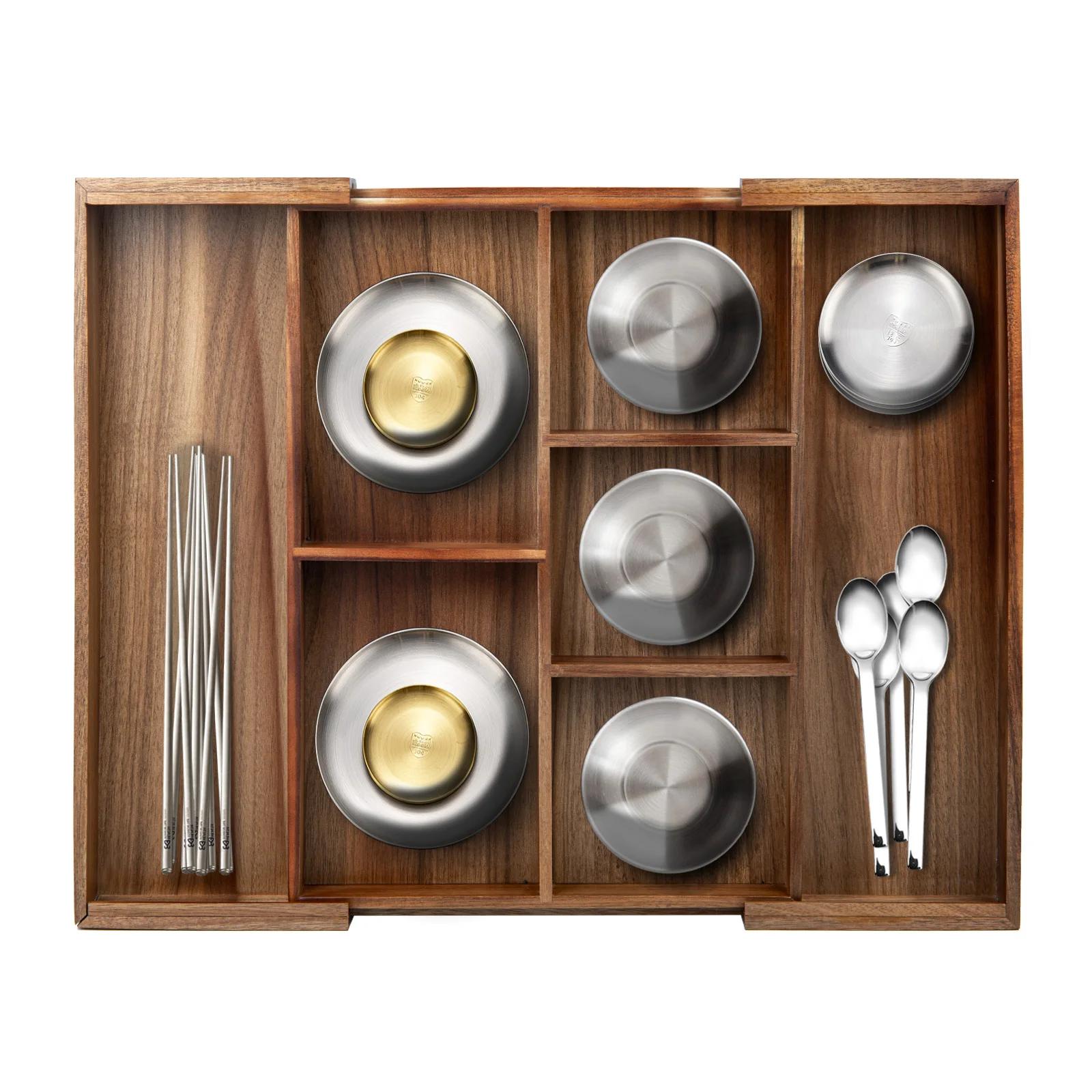 Деревянный ящик-органайзер из акации столовые приборы для столовых приборов деревянный лазерный многофункциональный одинарный кухонный органайзер современная кухонная утварь