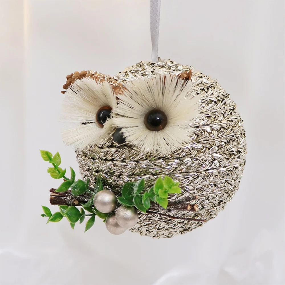 High quality new material and new technology PET Christmas pendant cute owl
