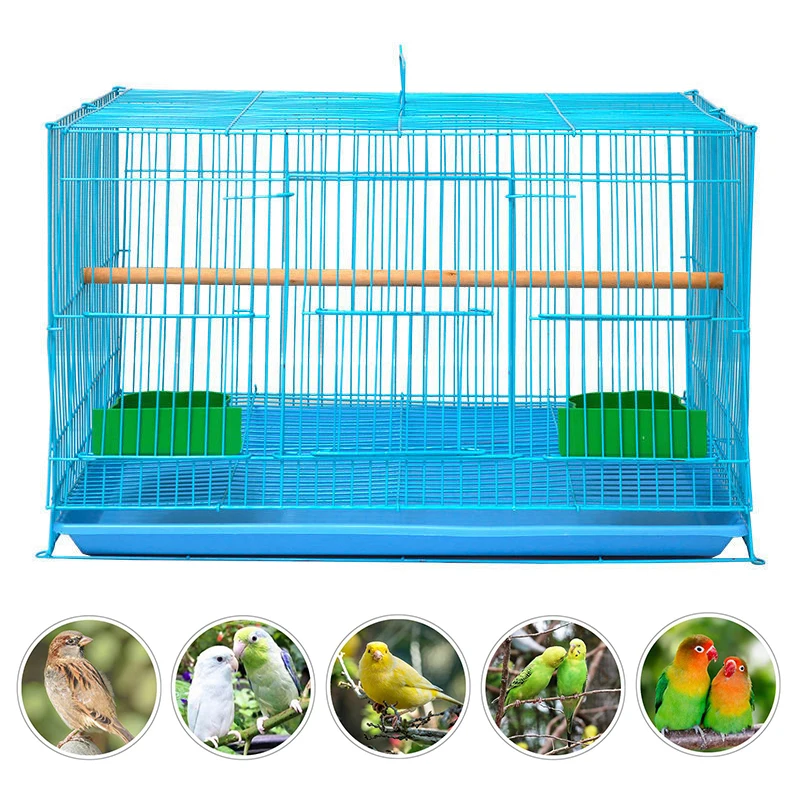 2023 New Style metal luxury stainless steel iron large parrot breeding bird cage big large