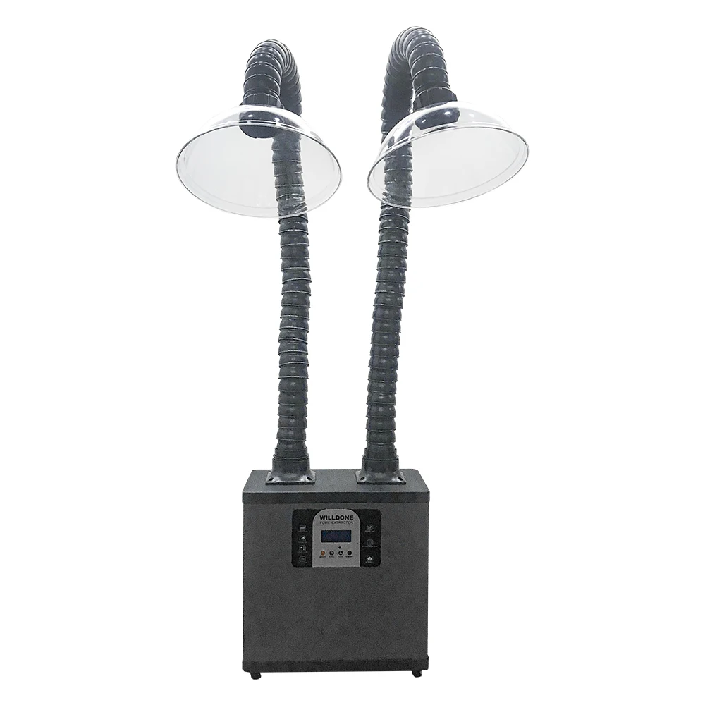 Portable Beauty Nail Hair Salon Fume Extractor Laser Cutting Engraving Soldering Welding Smoke Collector New Condition Retail