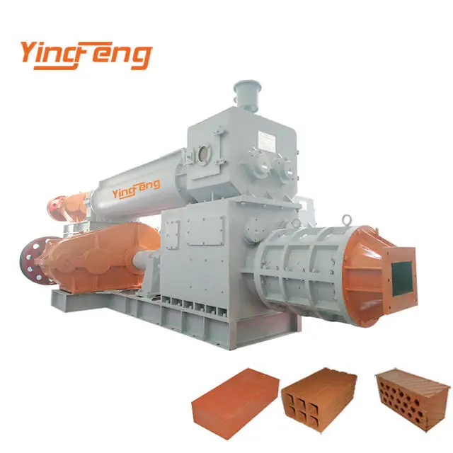 JZK45 Energy Saving Two Stage Vacuum Extruder Full Auto Automatic Clay Brick Making Machine