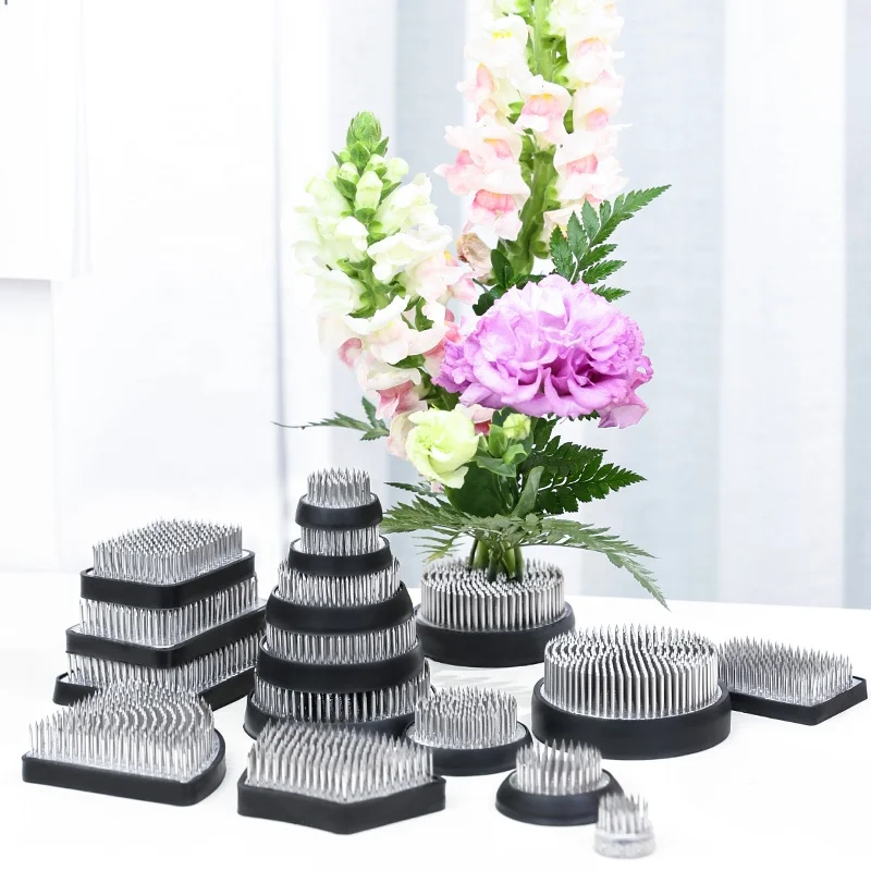 Kenzan Flower Arrangement Stainless Steel Needle Xiaoyuan Liuchifang Japanese Chinese Ware Base Pin Fixation Tool