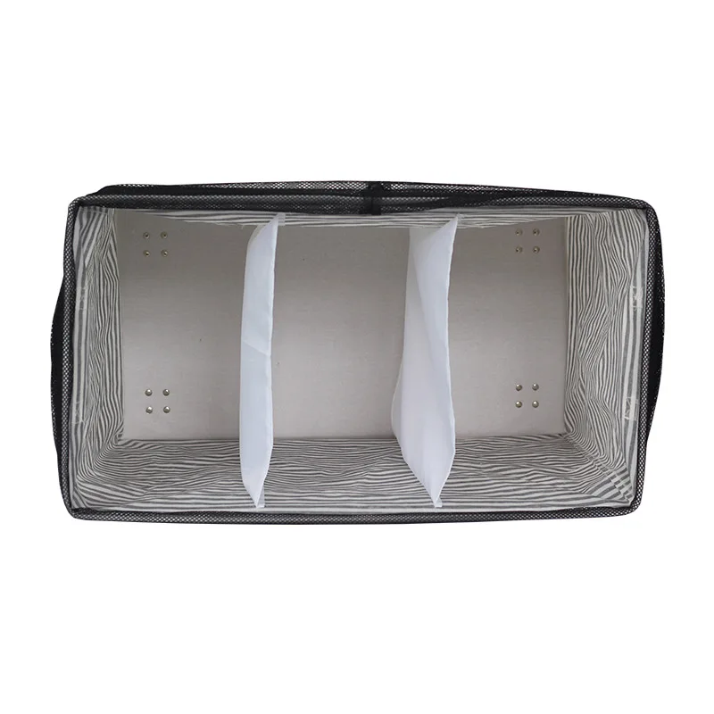 2 compartments/3 section Laundry Hamper with Wheels Foldable Dirty Clothes Laundry Basket Rolling Laundry Organizer