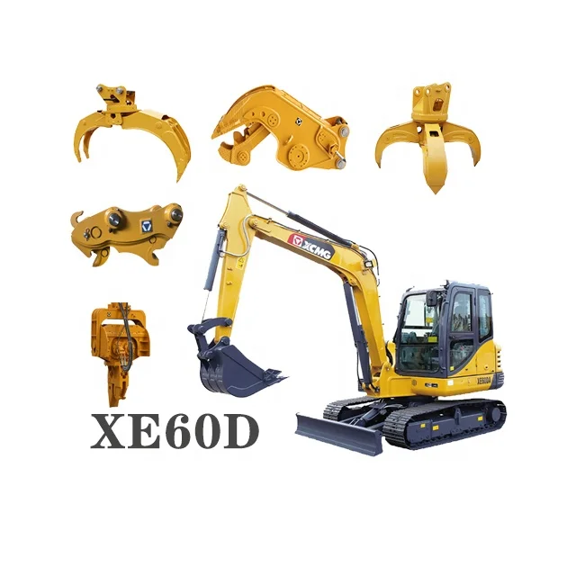 6 tons crawler hydraulic excavator XE60DA used excavator is suitable for municipal construction road rehabilitation project