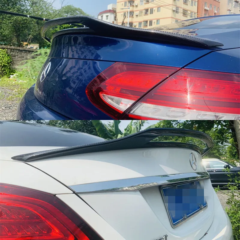 
It is suitable for Mercedes Benz C class CLA class E class CLS class modified carbon fiber GT tail pressed tail hollow pressed 