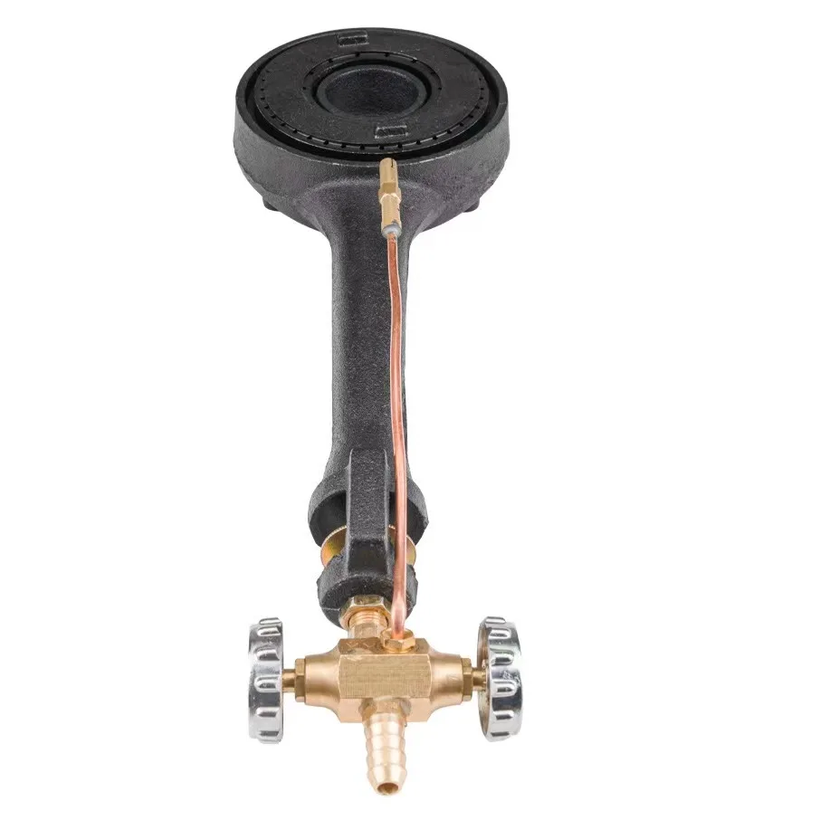 YIUAN low price high pressure gas stove burner parts industrial cast iron single burner wok stove in cooking