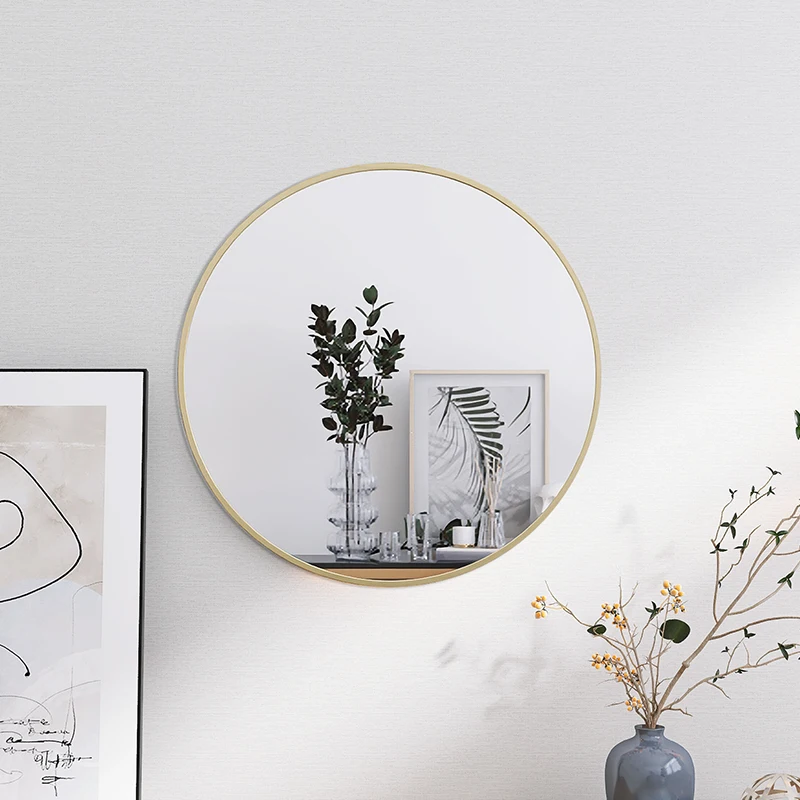 Factorymanufacture mirror bathroom decoration unbreakable washroom vanity mirror bathroom decor hanging cheap wall mirror