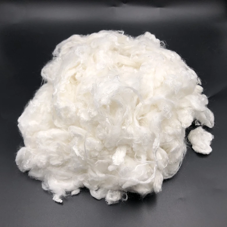 
 Экологически чистое необработанное белое бамбуковое волокно  