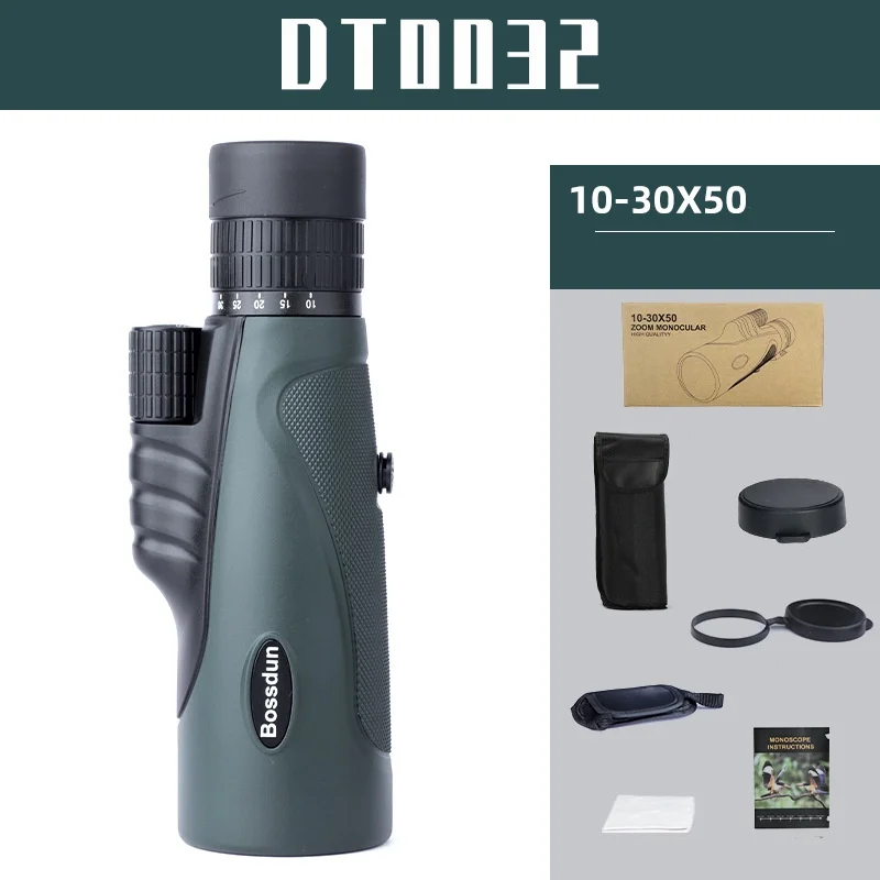 10-30x50 variable magnification monocular High magnification HD travel large aperture photo telescope
