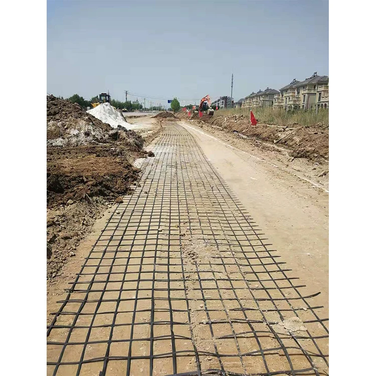50kn High Tensile Strength Geogrid for Soil Reinforcement Railway Reinforcement Roadbed Plastic Geogrid