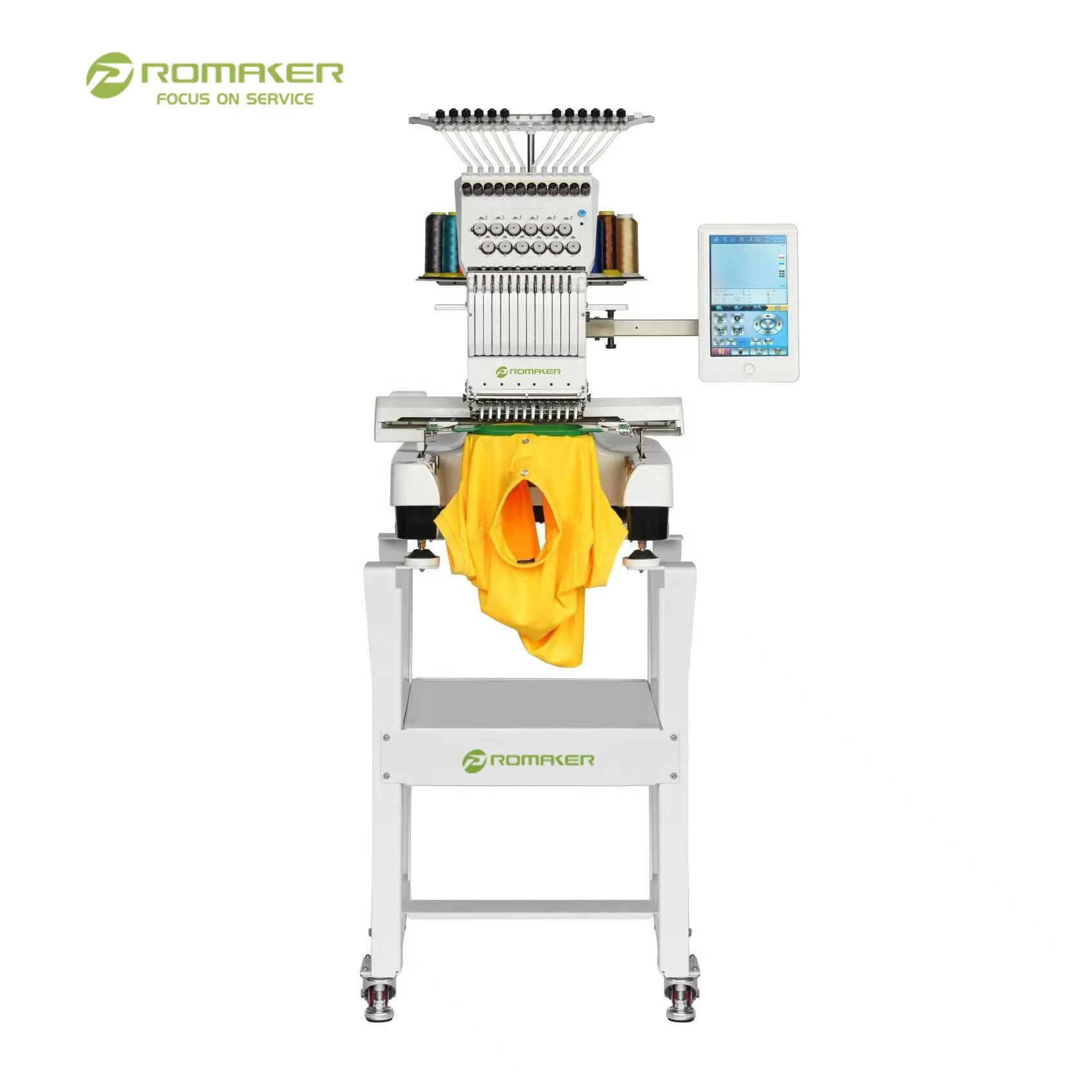 Promaker single head 15 needle high speed multineedle embroidery machine  ricoma with Computer System