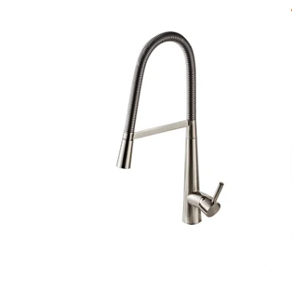 Wenzhou feenice латунный кухонный смеситель с никелевой отделкой, Гибкий Смеситель для кухни, строительные материалы