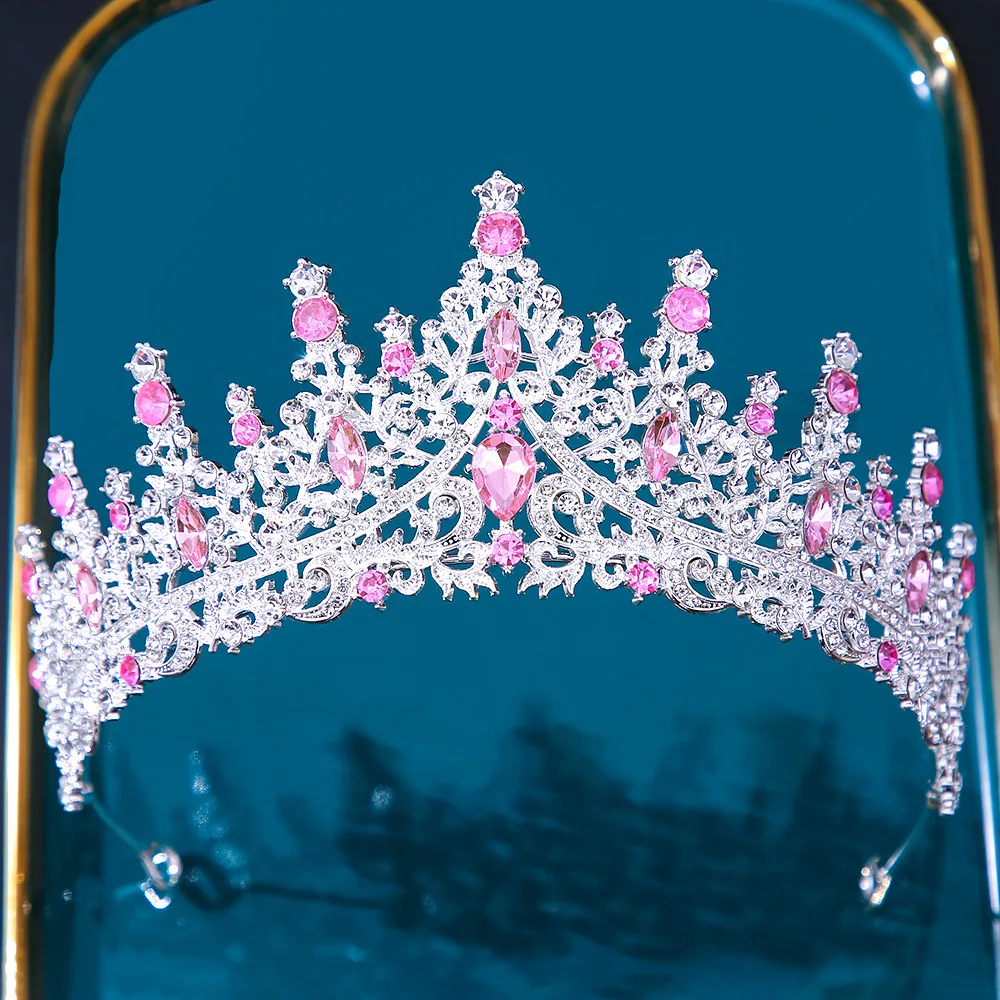 Gothic Crowns for Girls Women Vintage Baroque Queen Tiara for Wedding Pageant Prom Headpiece