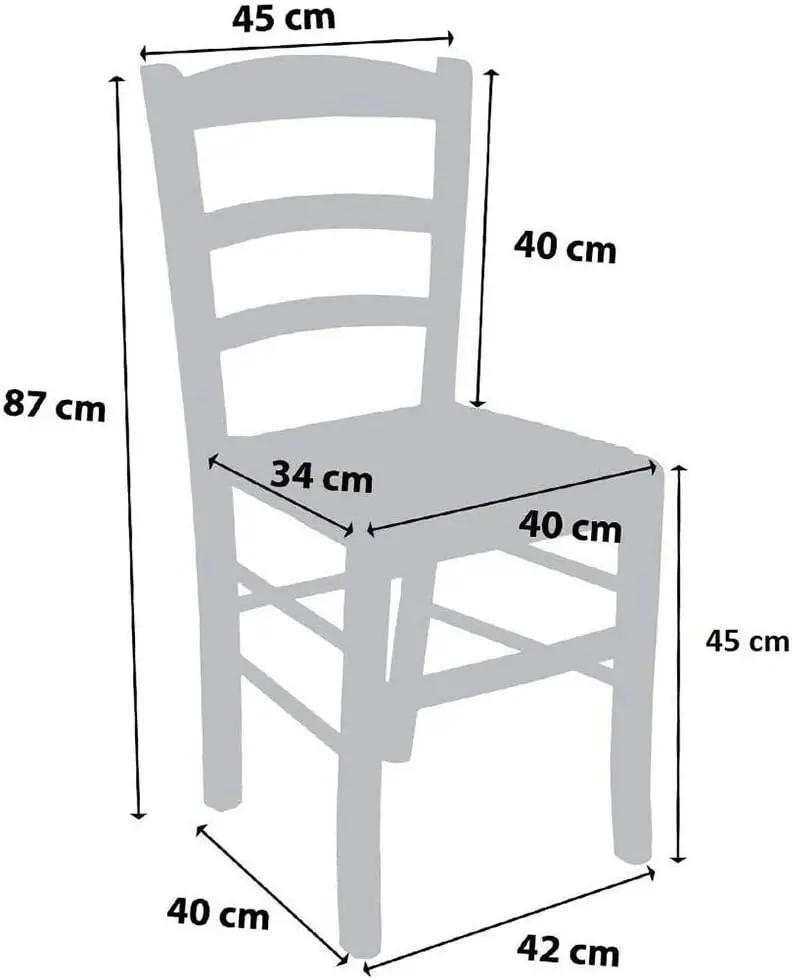modern wooden chair with straw seat