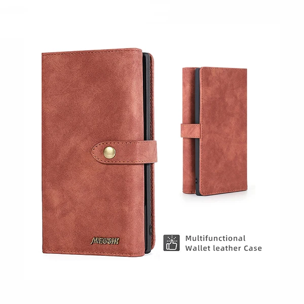 
10e Retro Separation Leather Case A70 Card Flip Cover P20 Wallet Phone Protective Cover For Samsung Note 10 