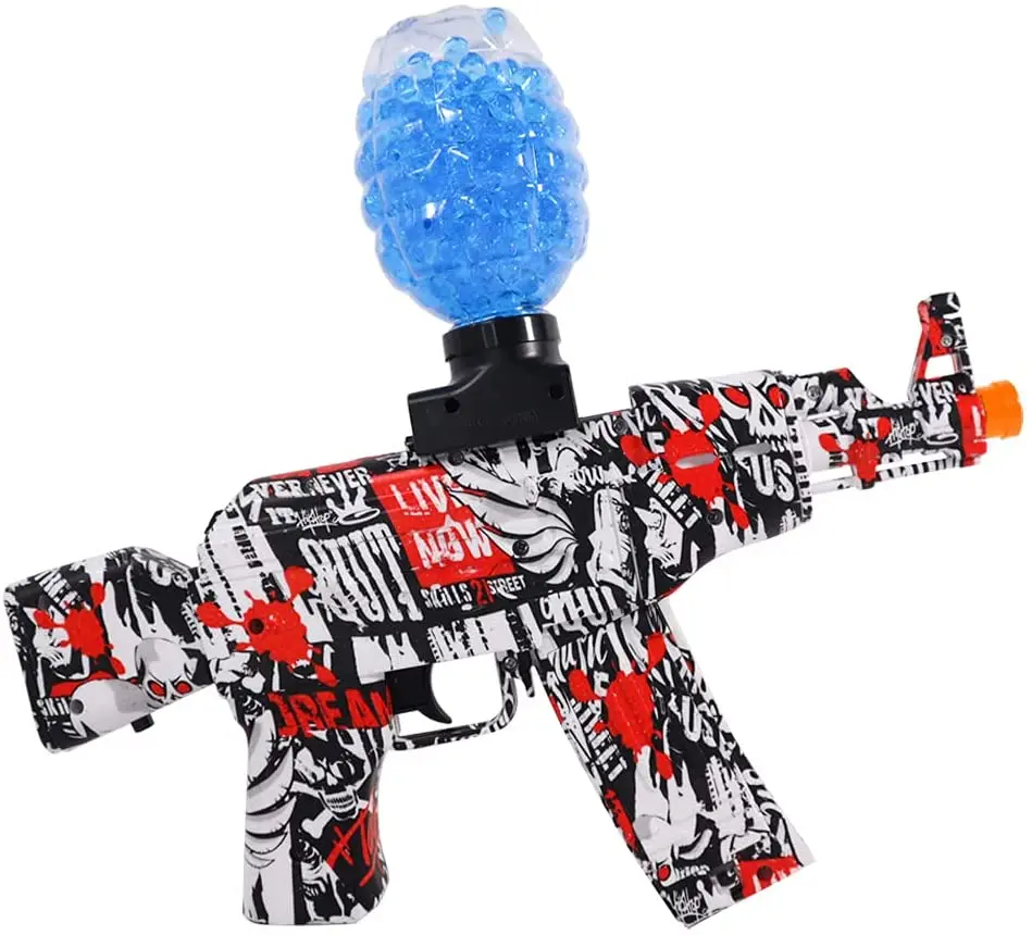 AKM Electric Gel Ball Blaster Toy Gun M416 Eco-Friendly Automatic Water Beads Splatter Ball Gun