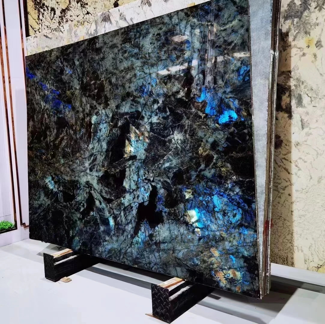 TMZ Бразильский натуральный гранит синий losa Blue Labradorite гранитная плита для роскошного обеденного