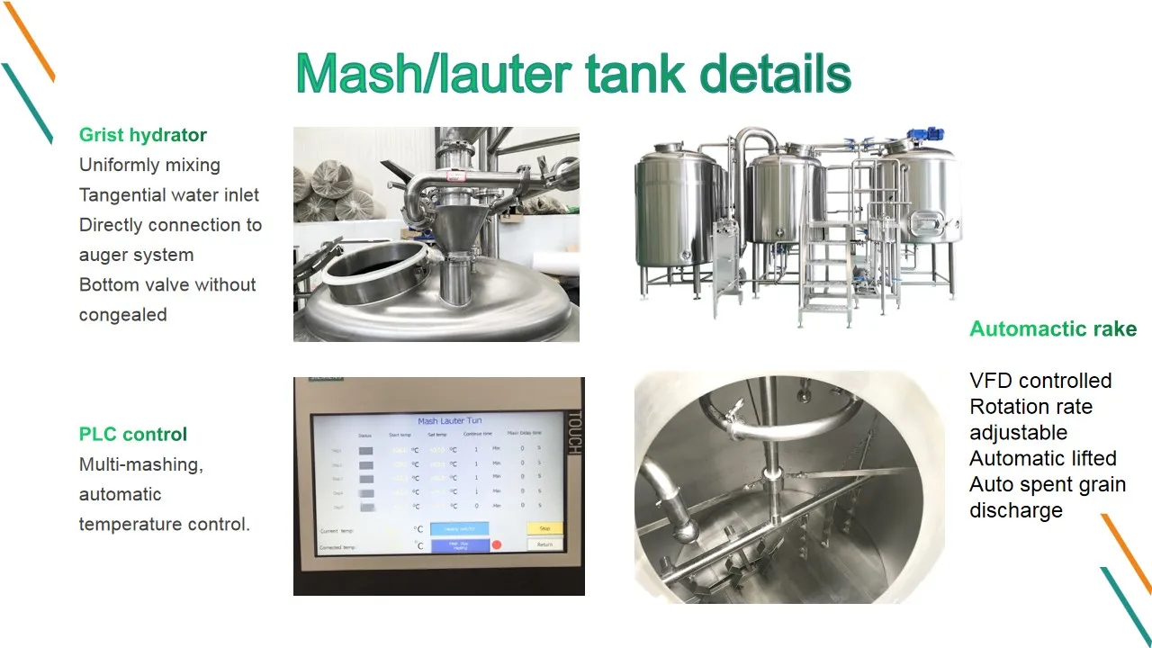 Mash lauter tank details