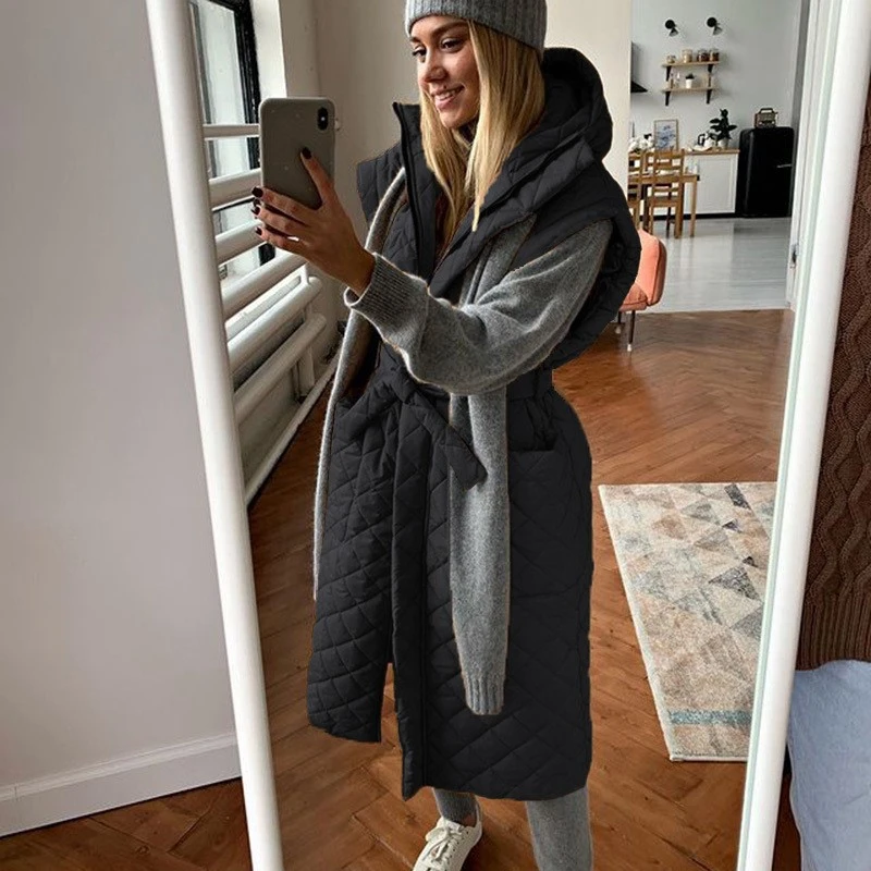 In Stock Woman Black Jacket Women Muslim Dress Modest Winter Clothes