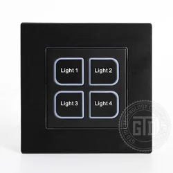 Умный отель сухой контакт технология сброса кнопки 24 В DC настенный выключатель