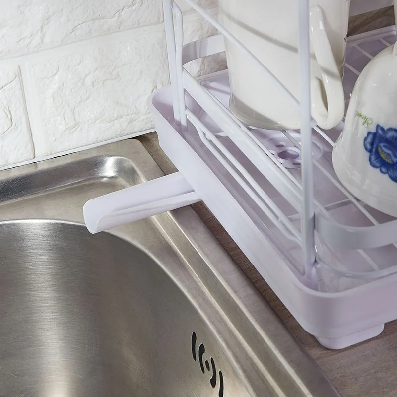 Household Stainless Steel  Multi Tier Dish Rack Dish Drainer Metal Wire Shelves Rackstorage Rack