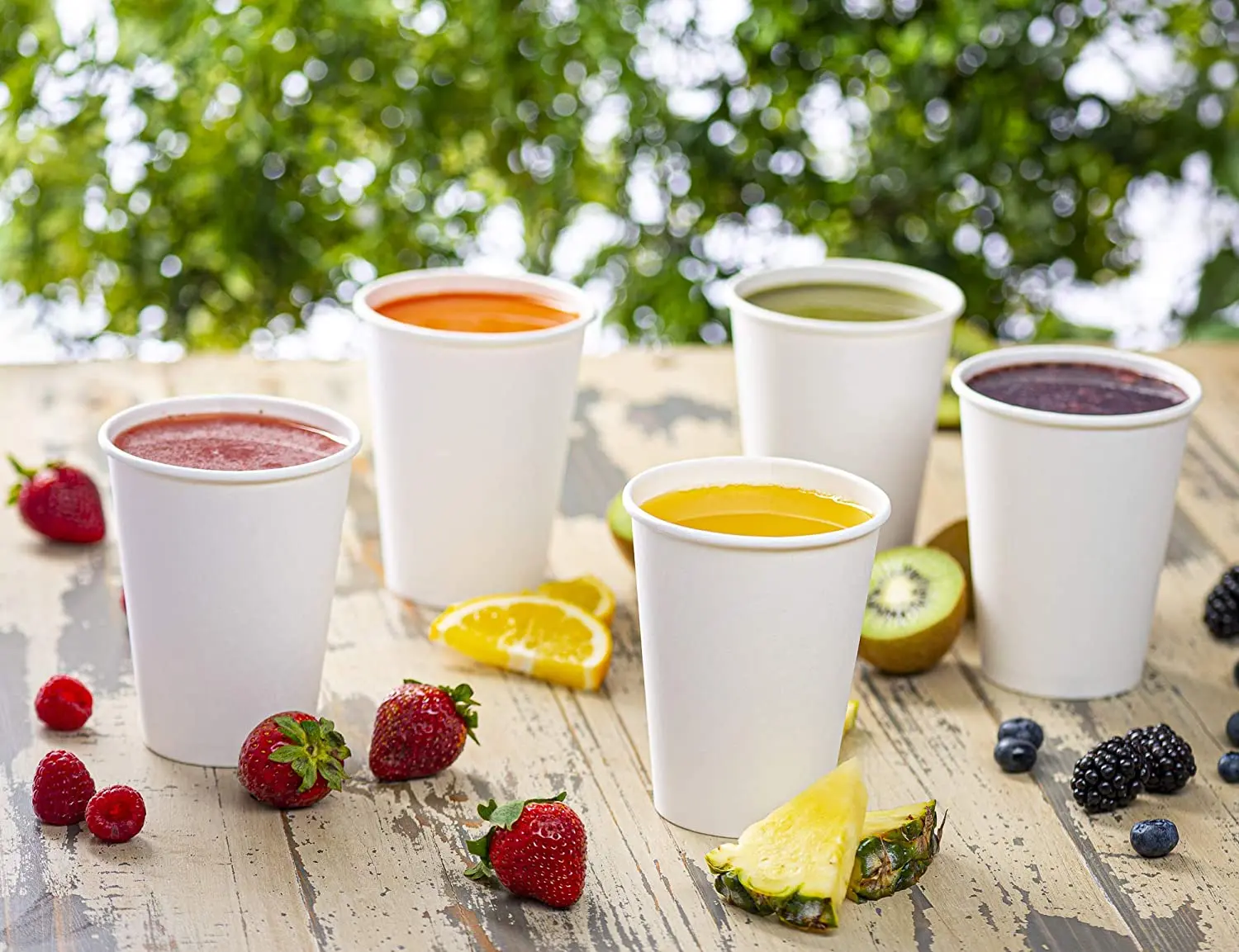 Disposable Paper Cups White Paper Hot Cold Coffee Tea Milk Drinking Cups Manufacturers Wholesale 12oz Cheap Cups