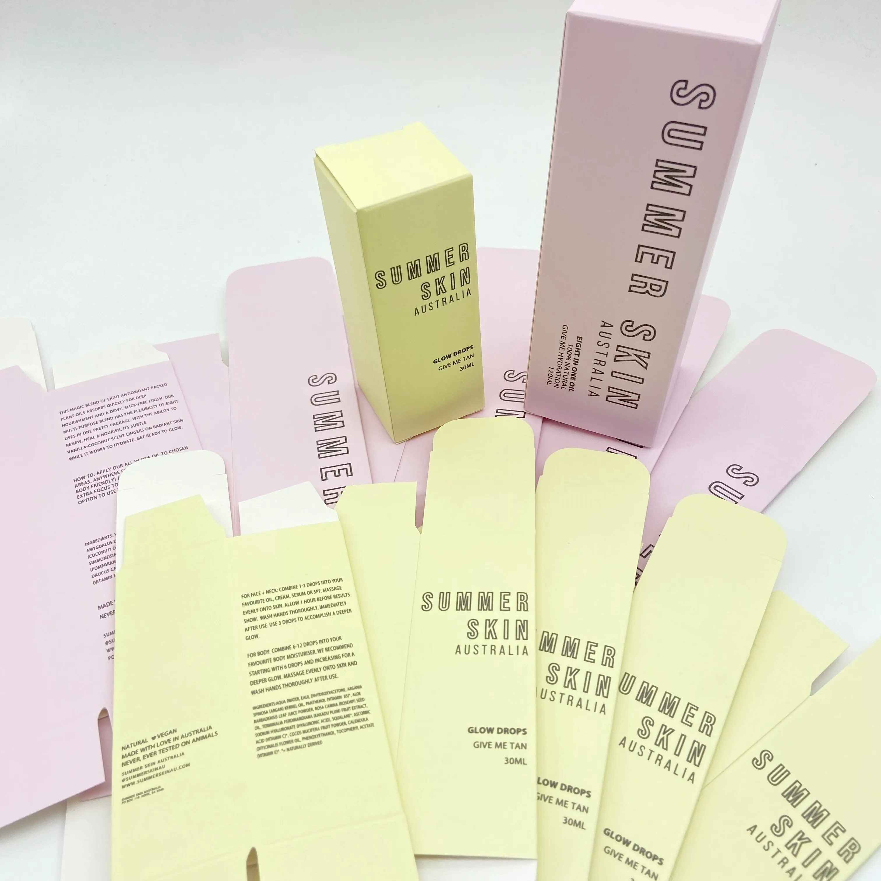 Custom Beauty Products Package Lotion Essential Oil Paper Box For Serum Skincare Packaging Box