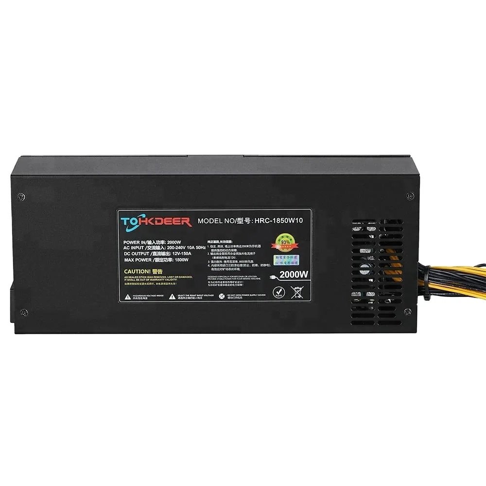 HRCPOWER wholesale 1000w 1200w 1300w 1600w 1800w 2000w 2400w 2800w 1u psu with good quality
