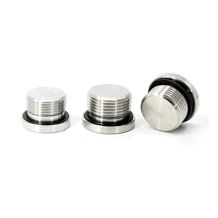 Customized Yufu Carbon Steel Npt Threaded Plug M2 M3 M4 M5 M6 Hex Head Threaded Plug BSP Plug hydraulic parts