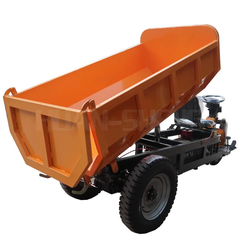 HUANSHENG 3 Wheel Motor Cargo Moped Tricycle Electric Dumper 2.5t Used For Construction
