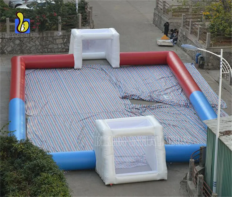 Giant Inflatable Football Pitch Durable Soccer Game Sport Arena