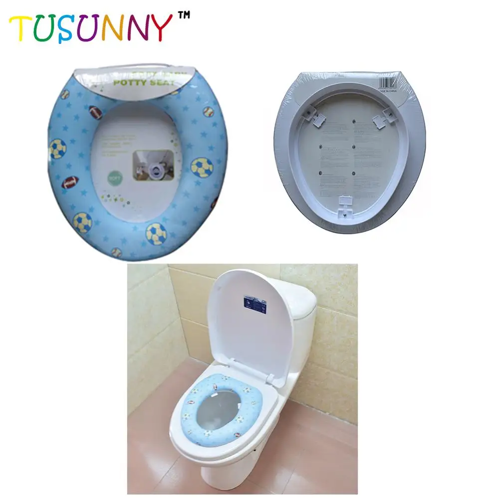PVC printing baby soft toilet potty seat cover training seat
