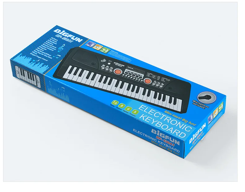 Digital 49 Key Electronic Organ Piano BF-530A1 Hot Selling Musical Instrument Keyboard with microphone for kid/children