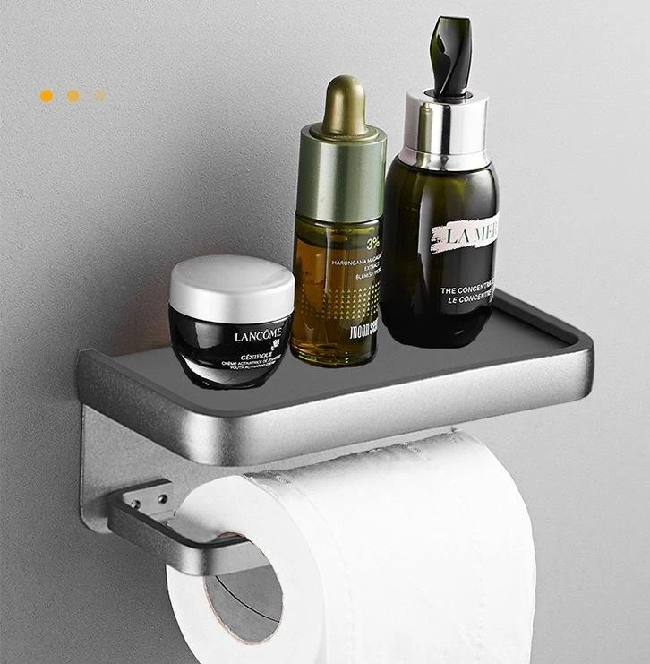 Wholesale customized paper towel box multi-function hole-free bathroom toilet paper towel holder toilet paper holder