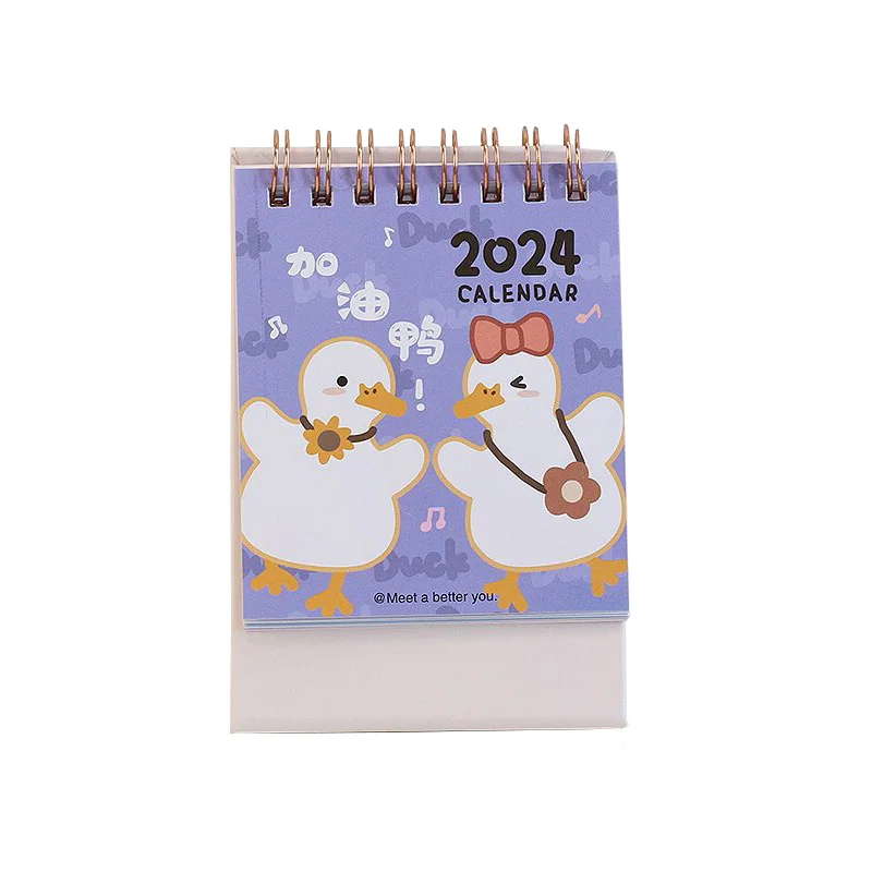 High Quality Custom Printing Full Color Spiral  Desk Table Calendar