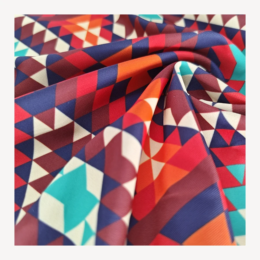 Printed UV Protection UPF 50 Blended Swimwear Fabric for Wholesale