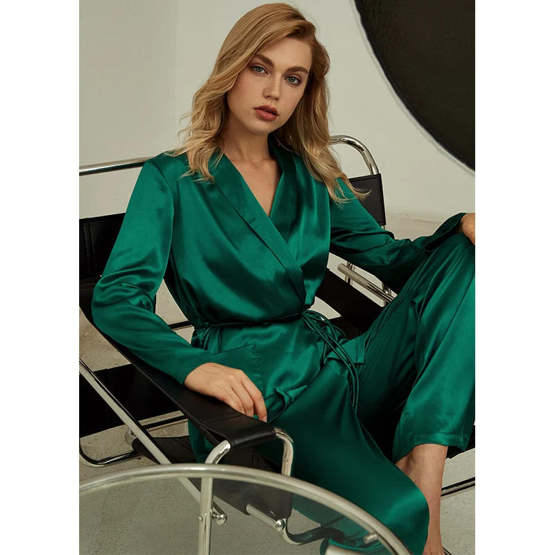 Amazon Женская Роскошная Одежда 2022 с длинным рукавом шелк плюс размеры для женщин комплекты из 2 предметов комплект со