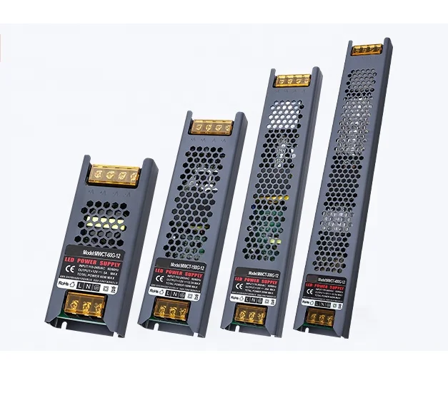 LED switch light box power supply 12V 300W 100W 60W card cloth light box advertising led DC power supply ultra-thin power supply