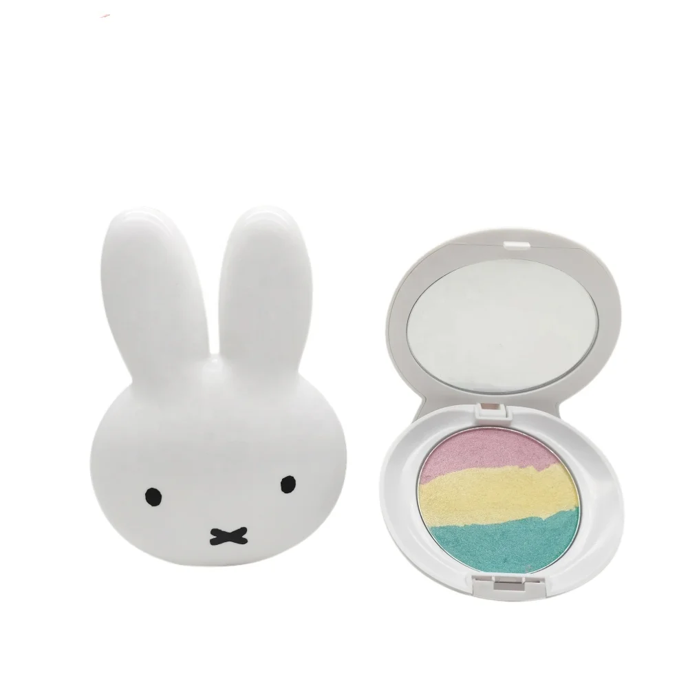 3 colors private label bunny eyeshadow palette vendor