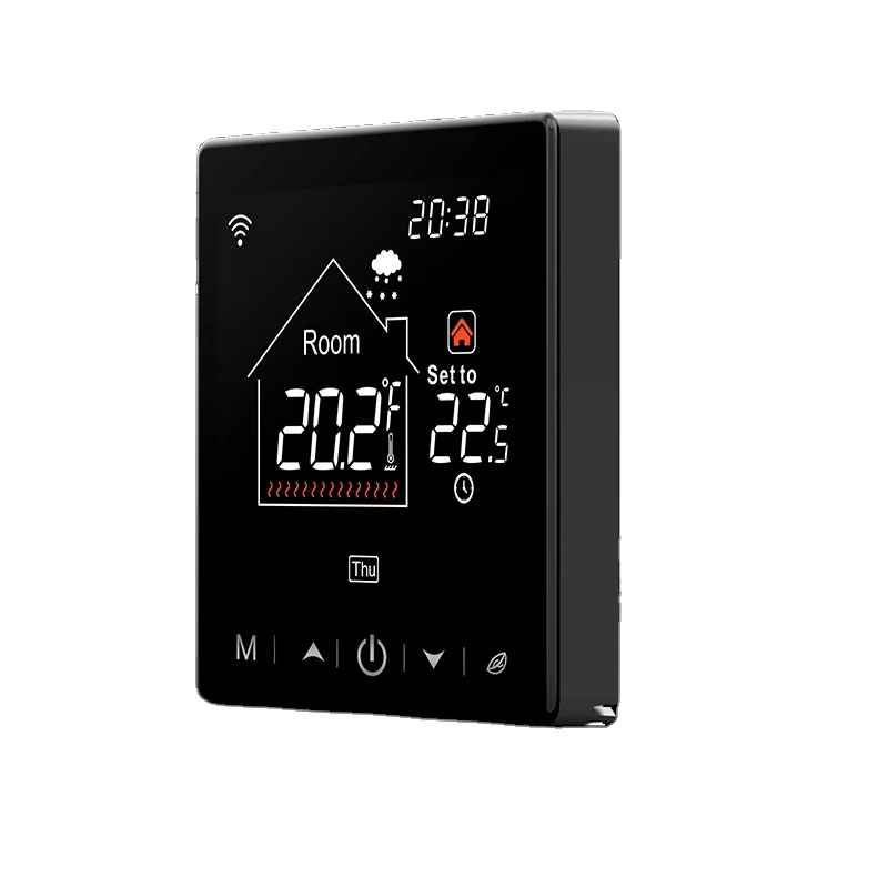 Programmable Touch Screen Tuya WiFi Zigbee Control Thermostat For Electric Floor 16A