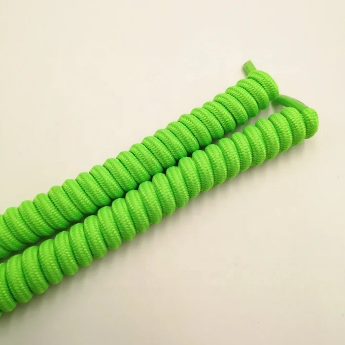 Wholesale excellent quality colorful lazy no tie elastic attractive and reasonable price spiral shoelaces