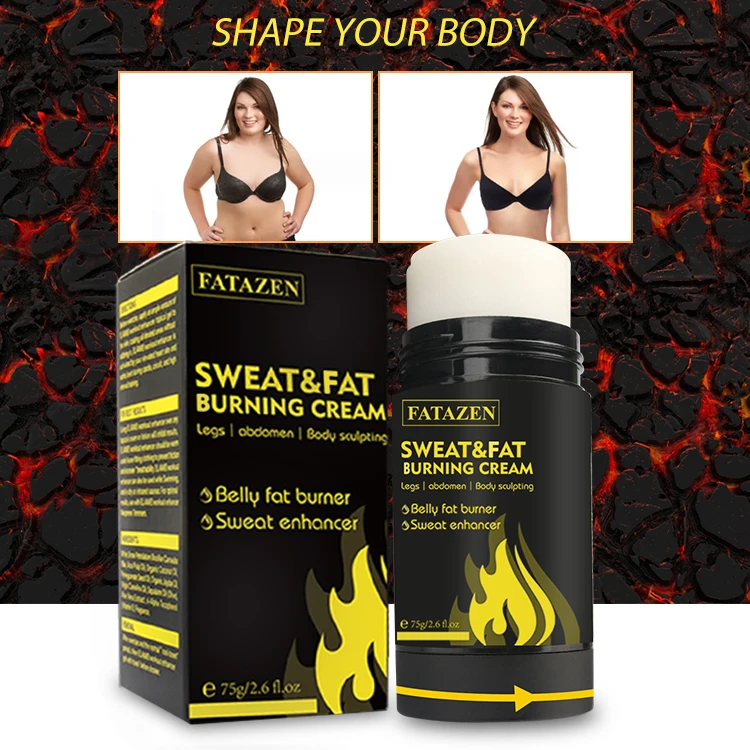 Private Label Sweat Gel Stick Slimming Cream Vegan Ingredients Waist Trainer Weight Loss Enhancer Firming Body Fat Burning Cream